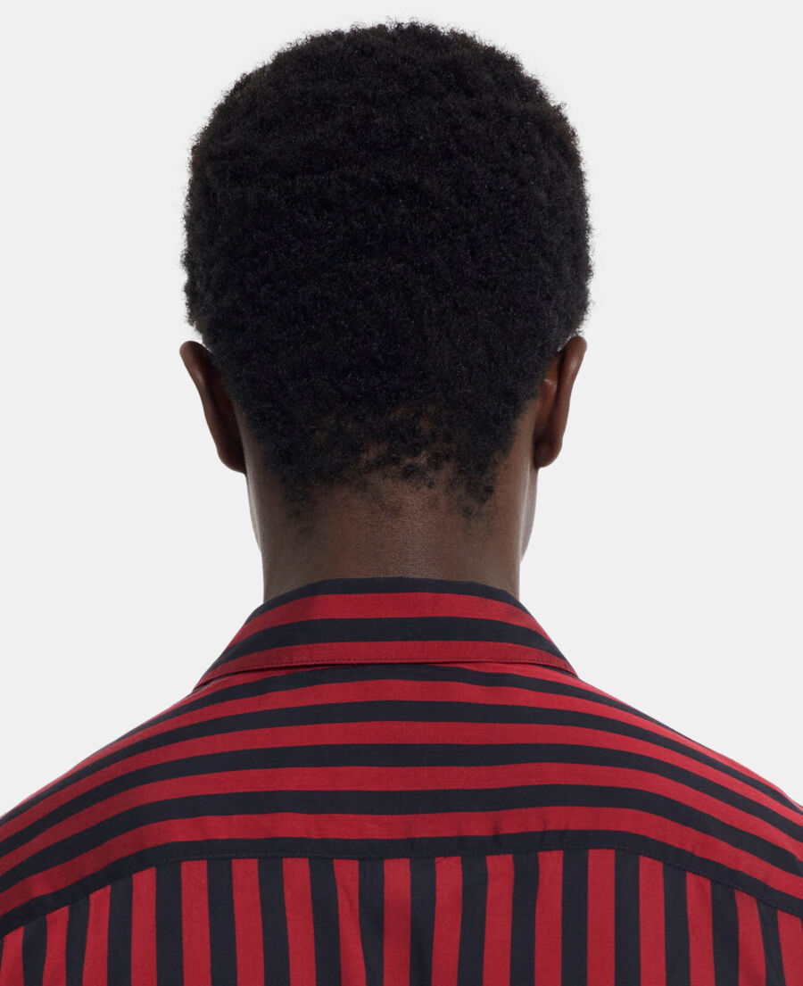 striped shirt with classic collar