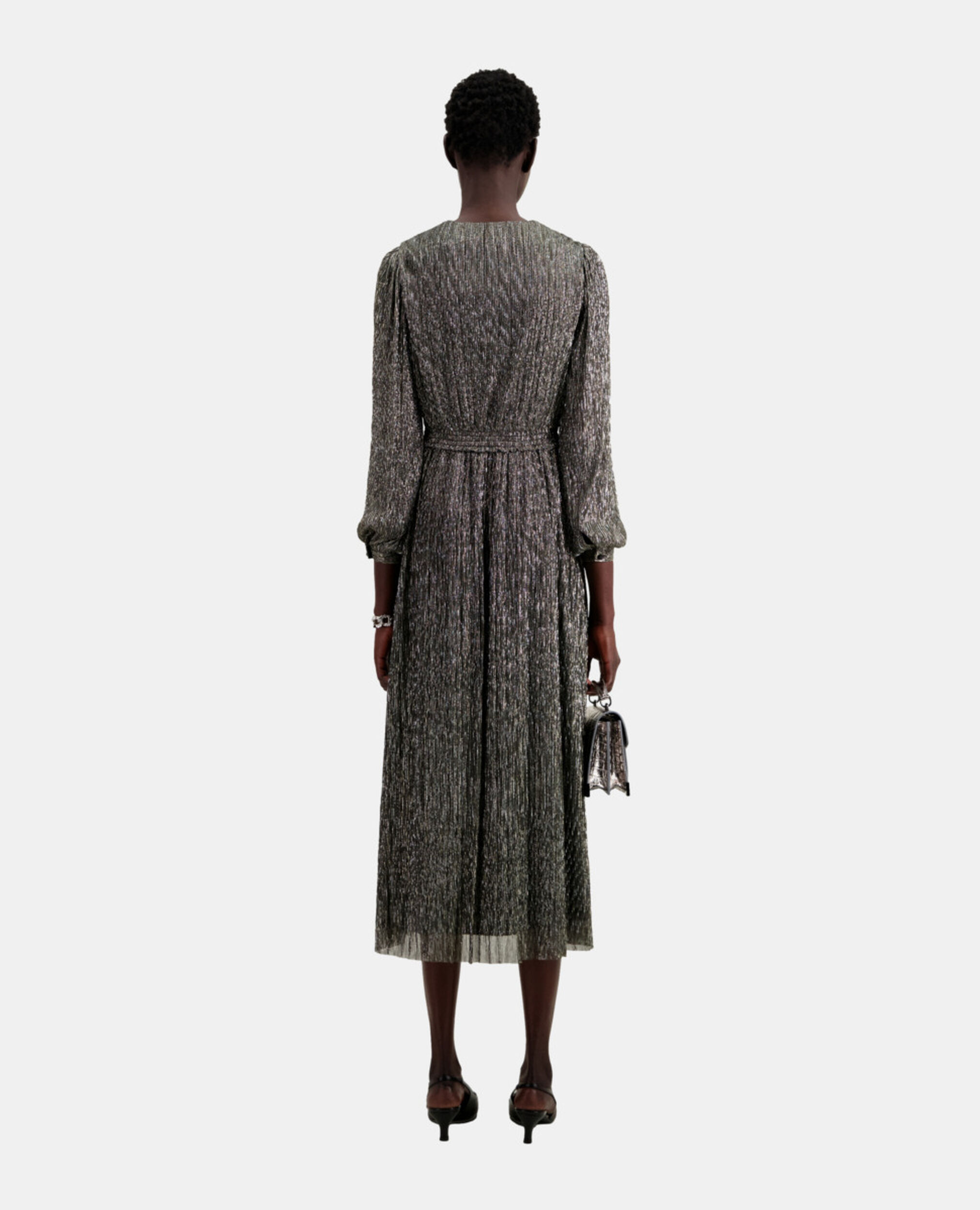 Long silver dress, SILVER, hi-res image number null