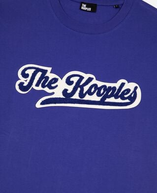 The Kooples H SPECTRUM BLUE t-shirt with blue patch