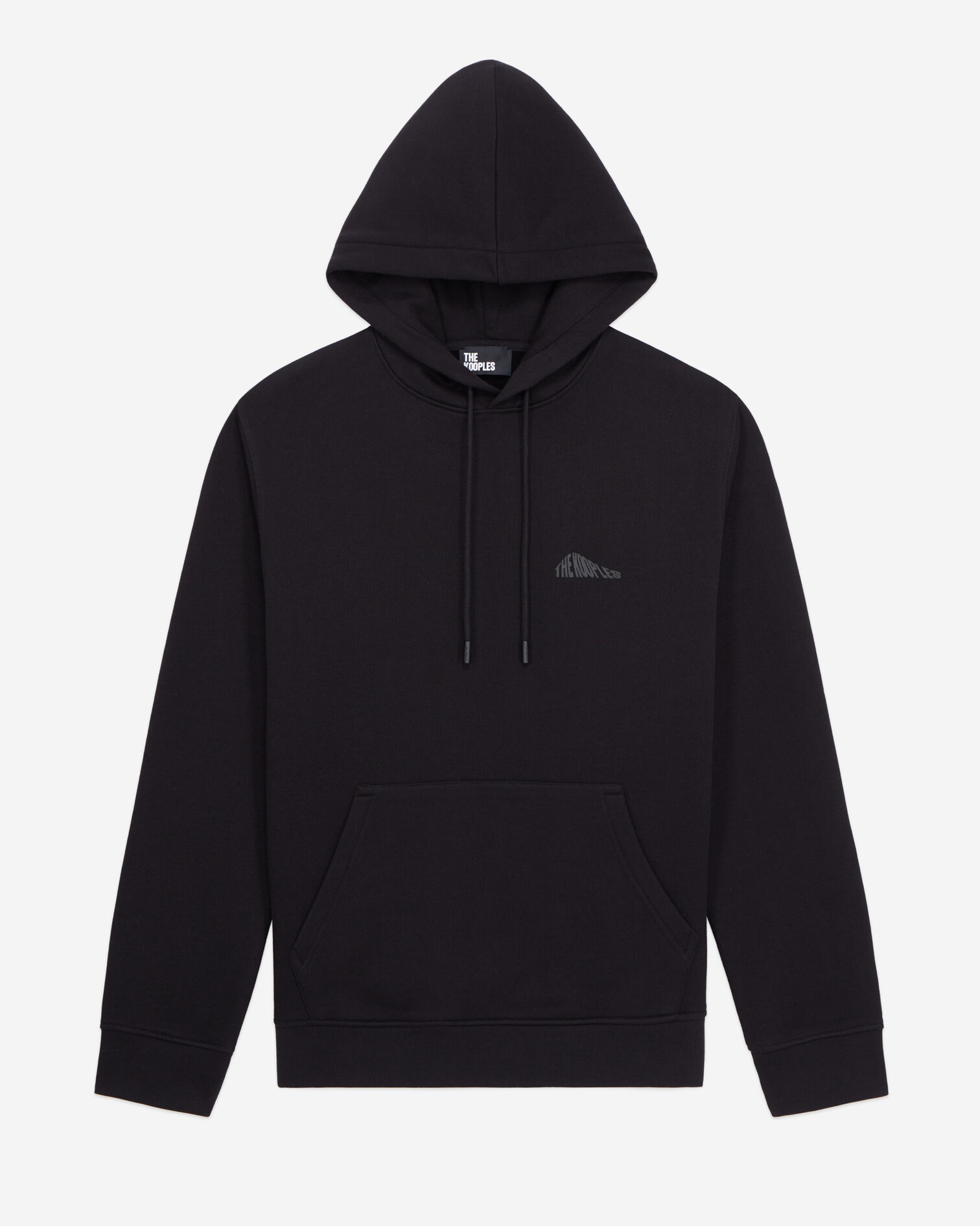 Sweatshirt Homme à capuche noir avec sérigraphie Logo graphique, BLACK, hi-res image number null