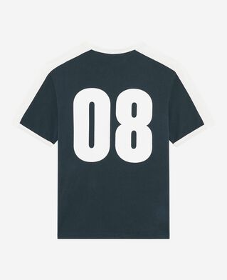 The Kooples DAMEN FOREST t-shirt mit dunkelgrünem wappen