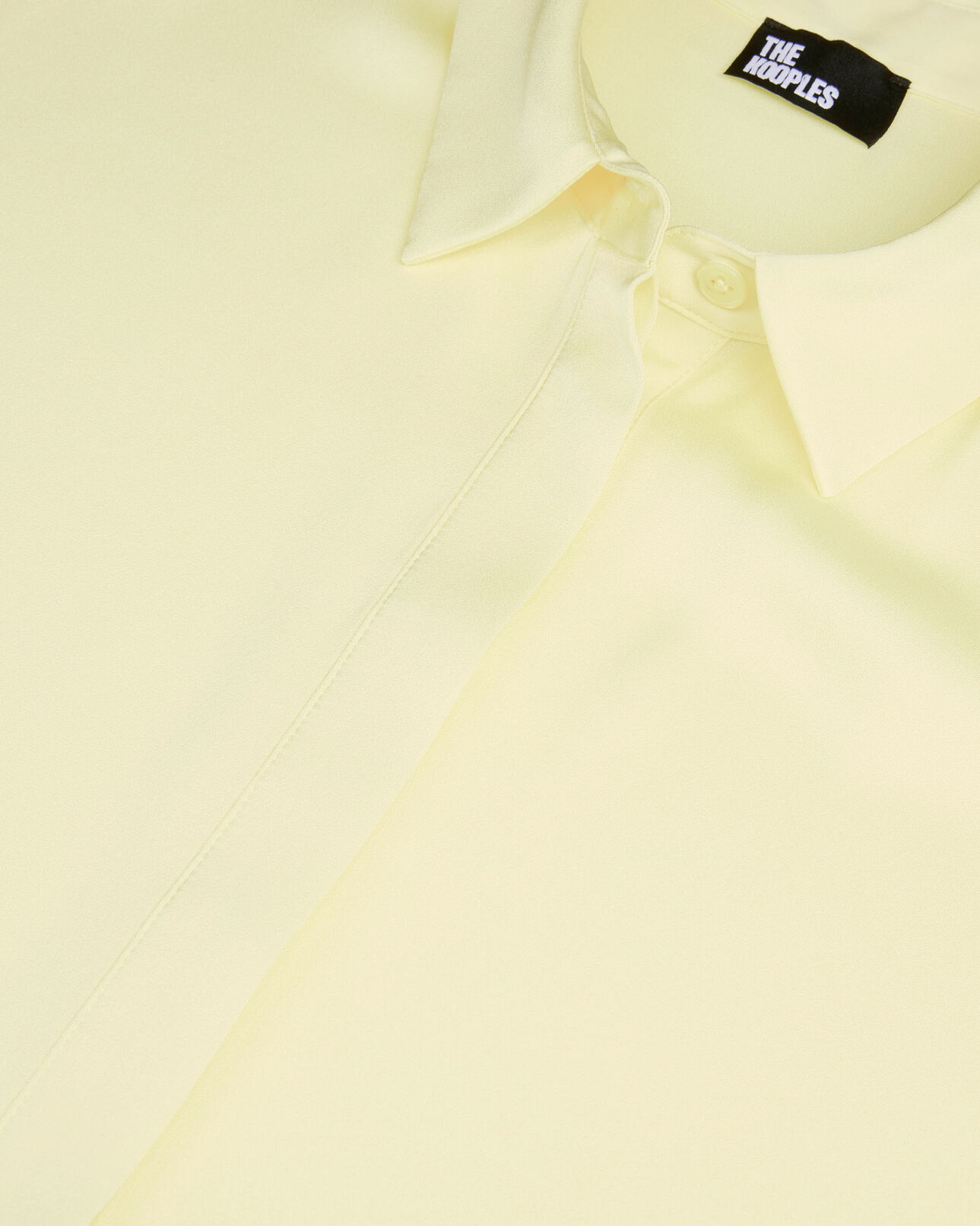 The Kooples FEMME LIGHT YELLOW chemise ample en soie jaune