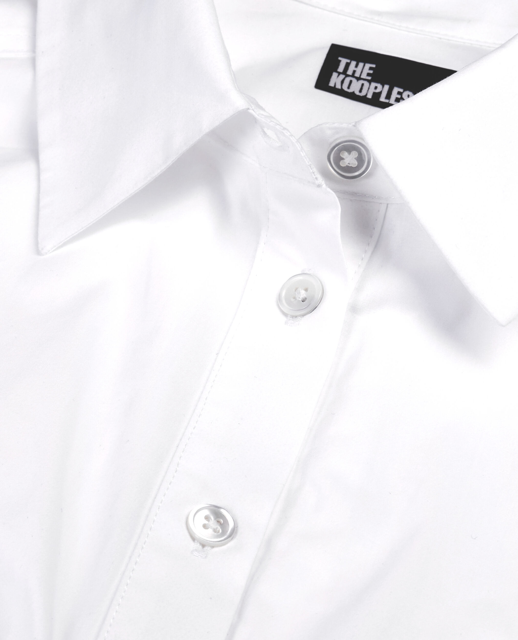 Weißes Hemd mit Steppnähten im Korsettstil, WHITE, hi-res image number null