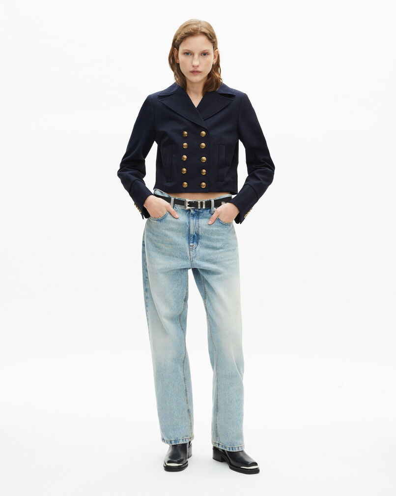 The Kooples FEMME NAVY blouson bleu marine