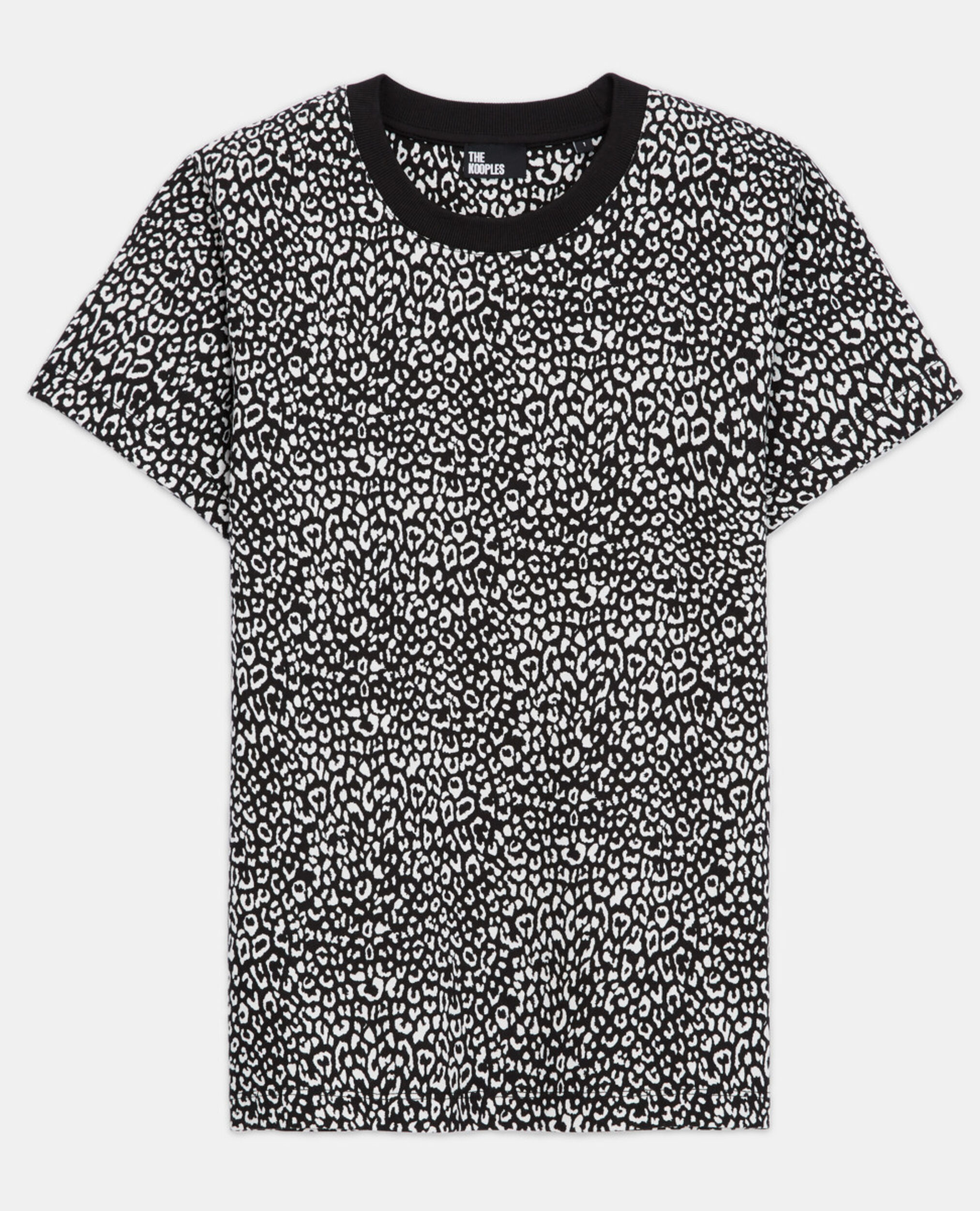T-shirt léopard noir, ECRU, hi-res image number null