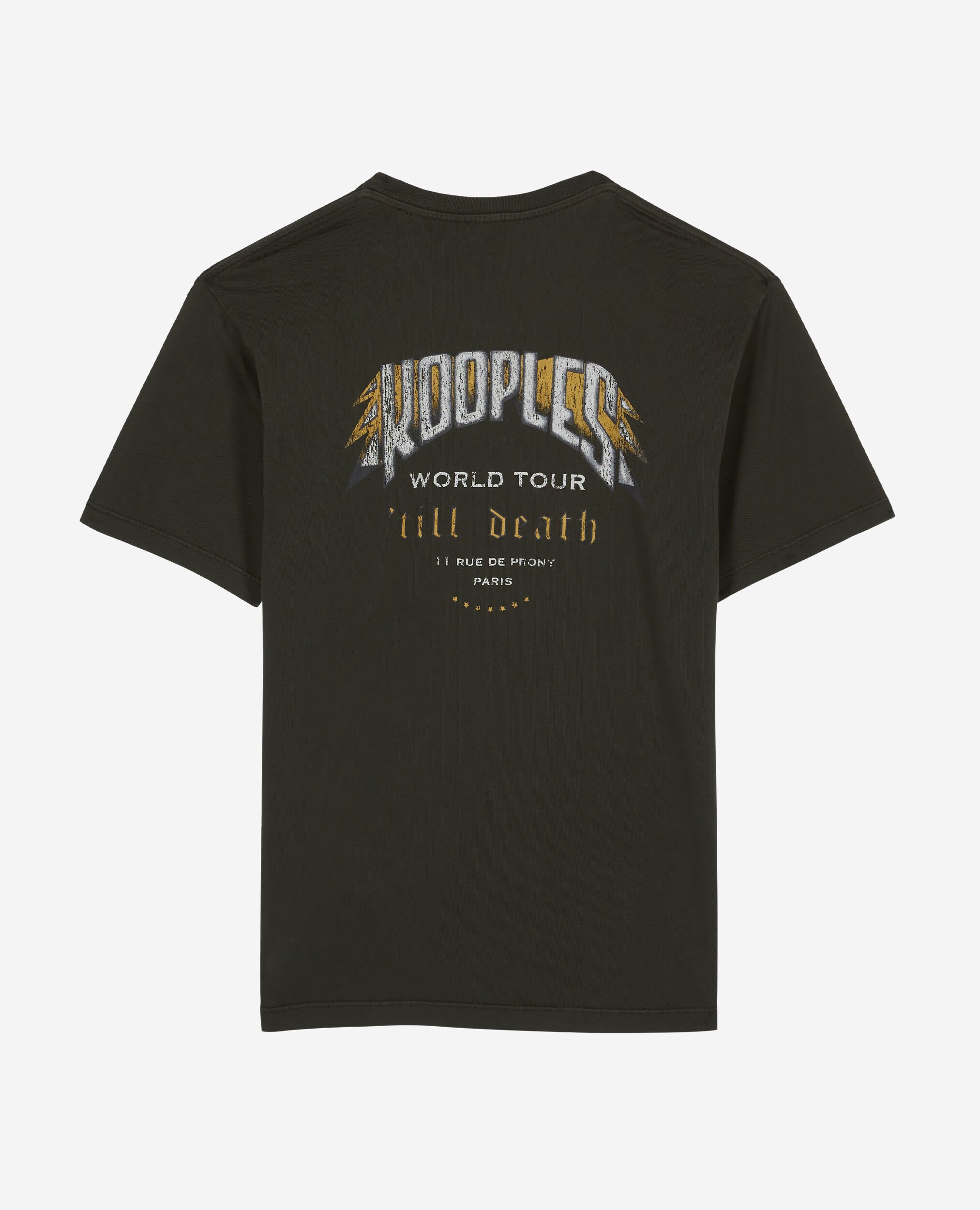 T-shirt avec sérigraphie vert, DARK GREEN, hi-res image number null
