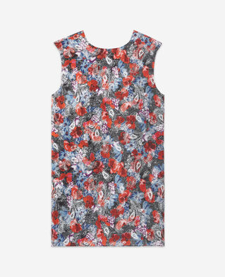 The Kooples DAMEN RED kurzes kleid aus seide mit blumenprint