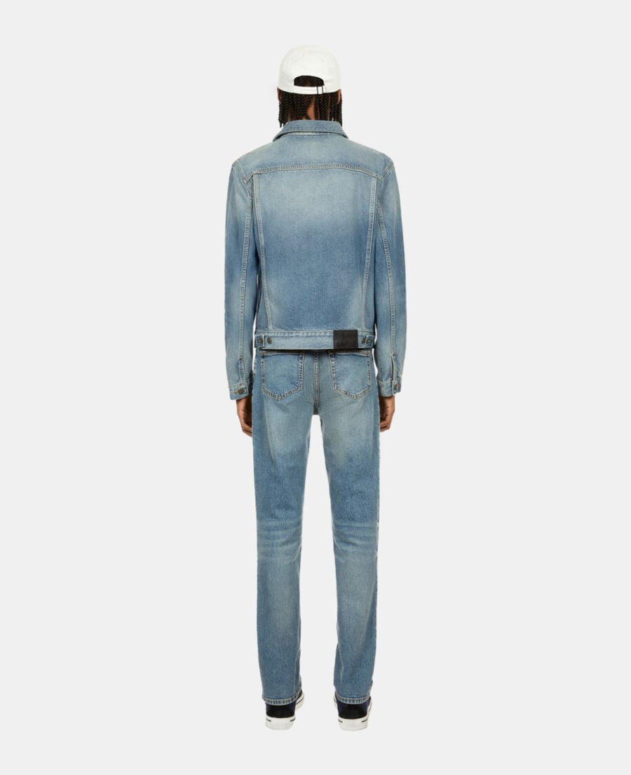 The Kooples H BLUE DENIM blue washed denim jacket