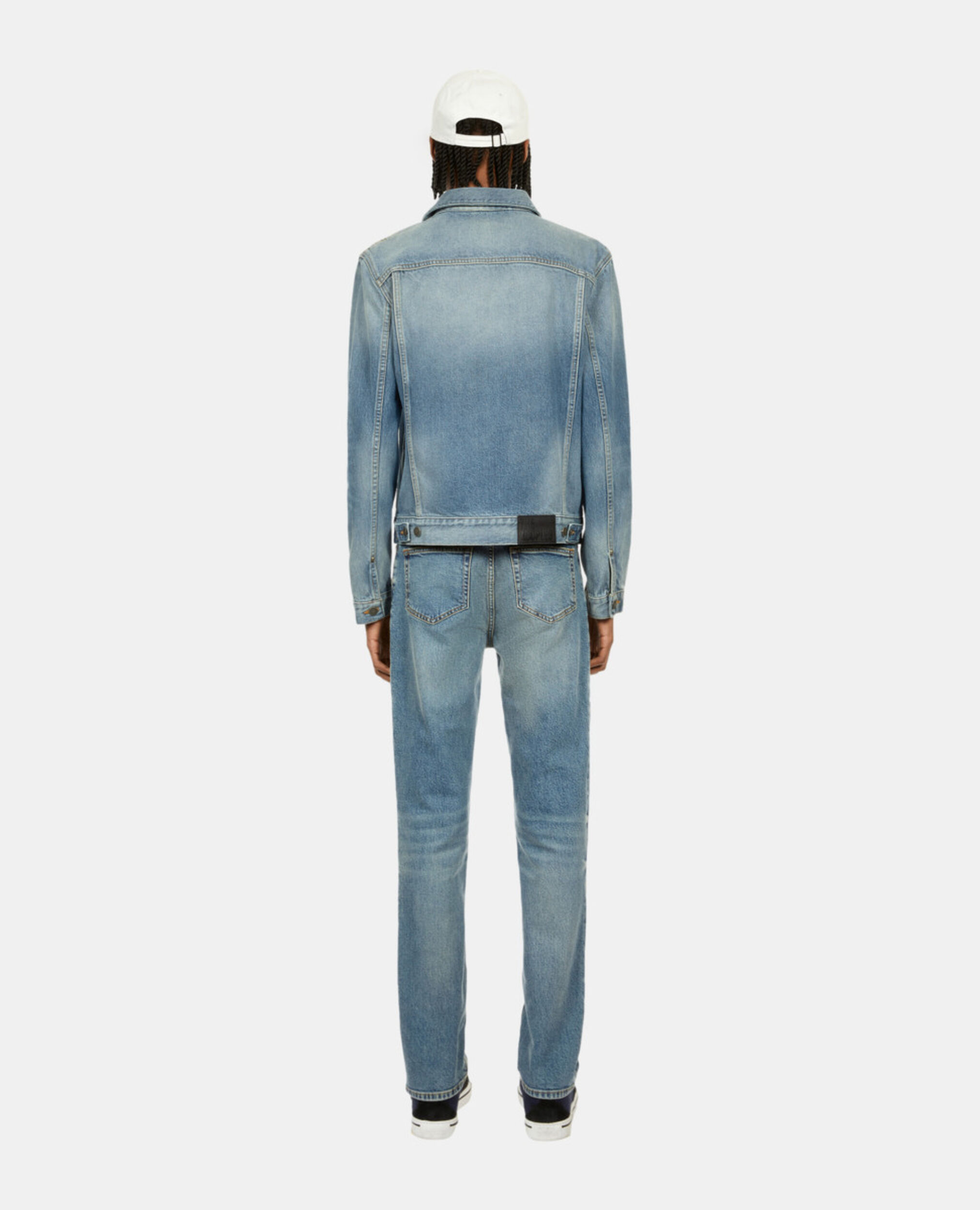 Blue washed denim jacket, BLUE DENIM, hi-res image number null