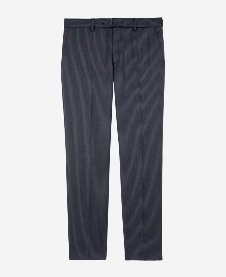 The Kooples MEN BLUE blue pinstripe suit pants