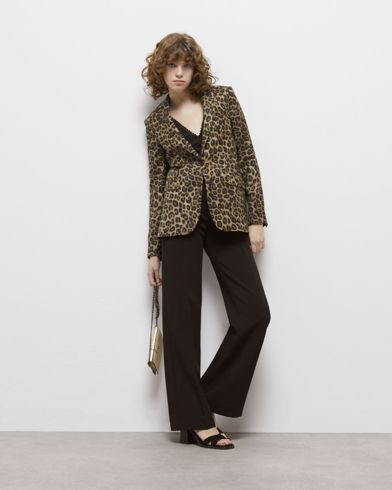 The Kooples FEMME LEOPARD veste droite léopard