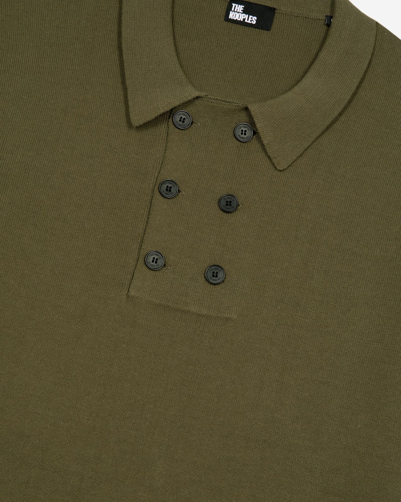 The Kooples MEN KAKI khaki knit sweater