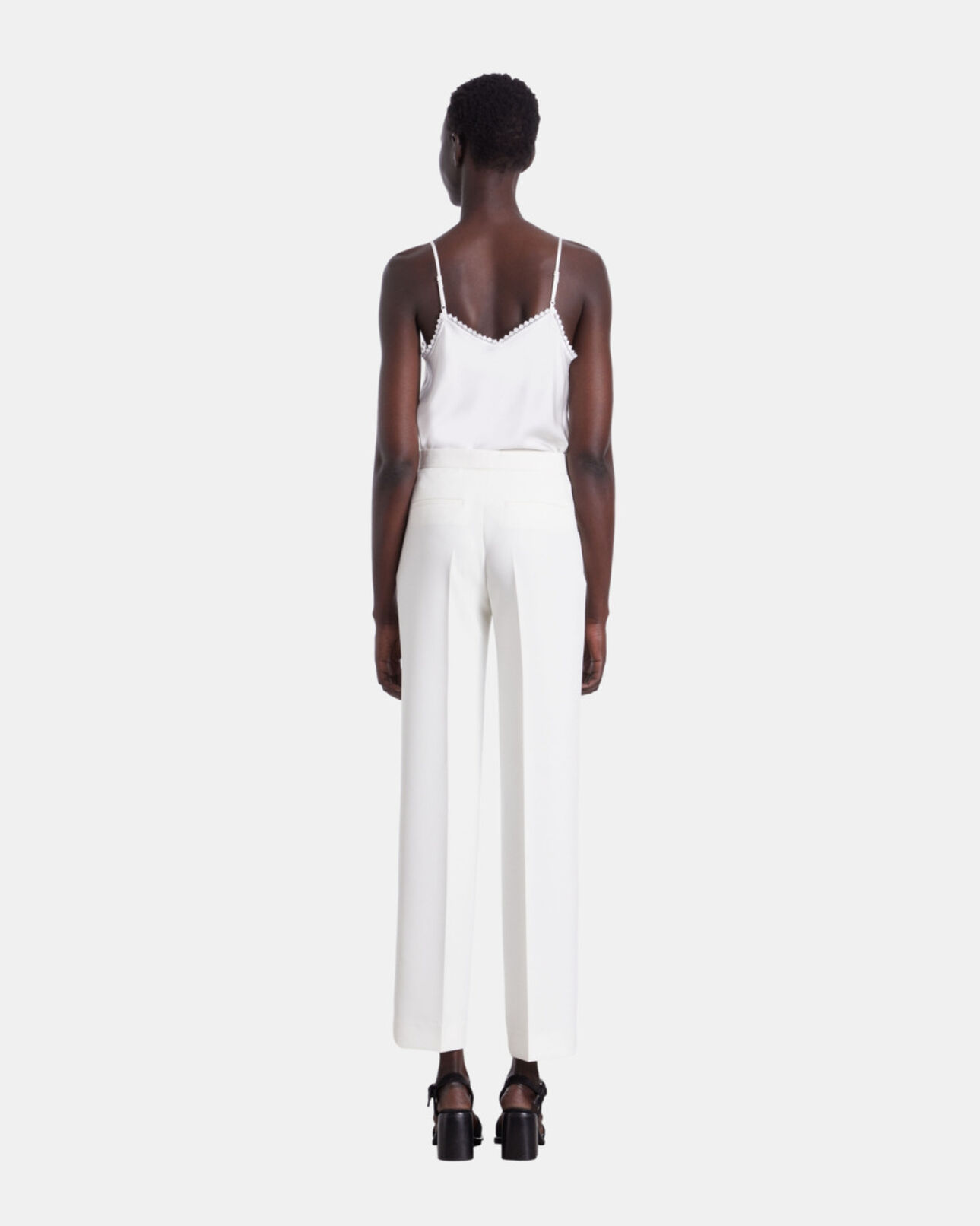 The Kooples WOMEN ECRU white suit pants
