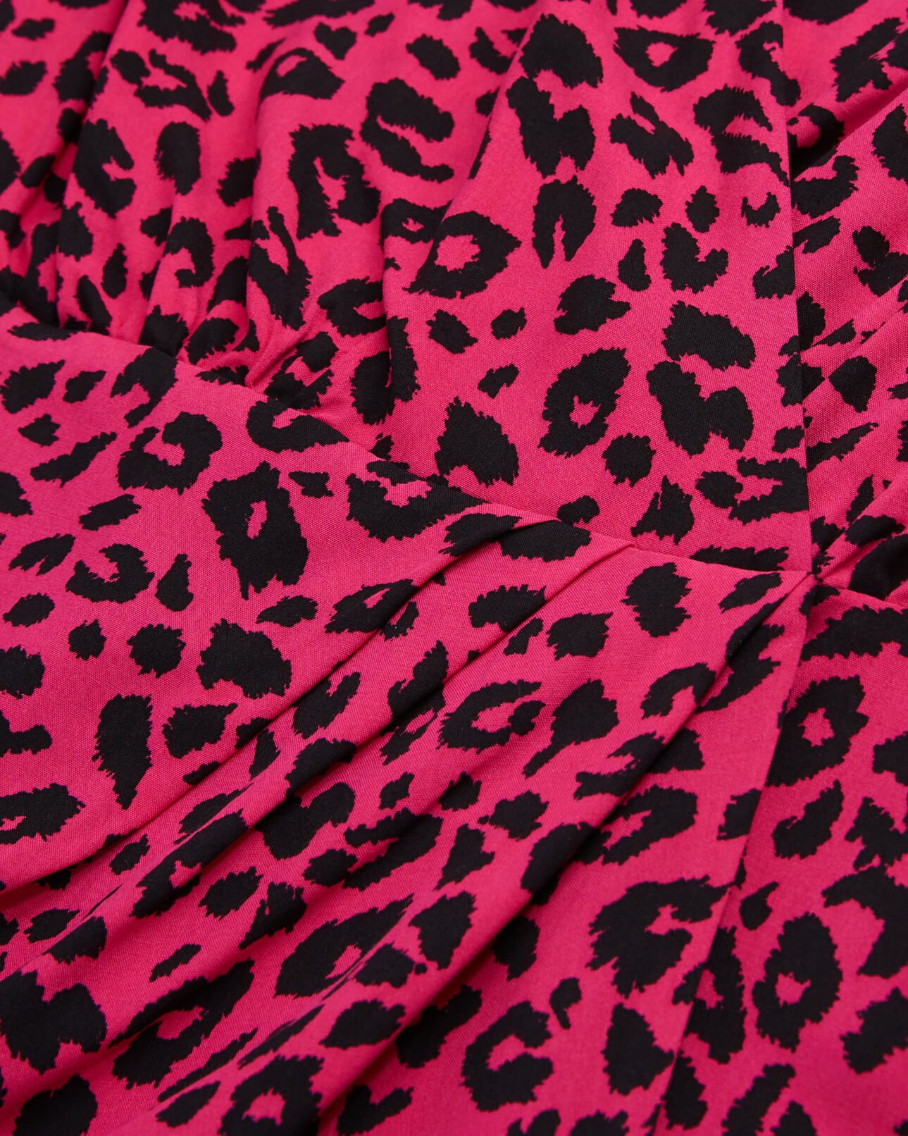 The Kooples WOMEN PINK BLACK short printed wrap dress