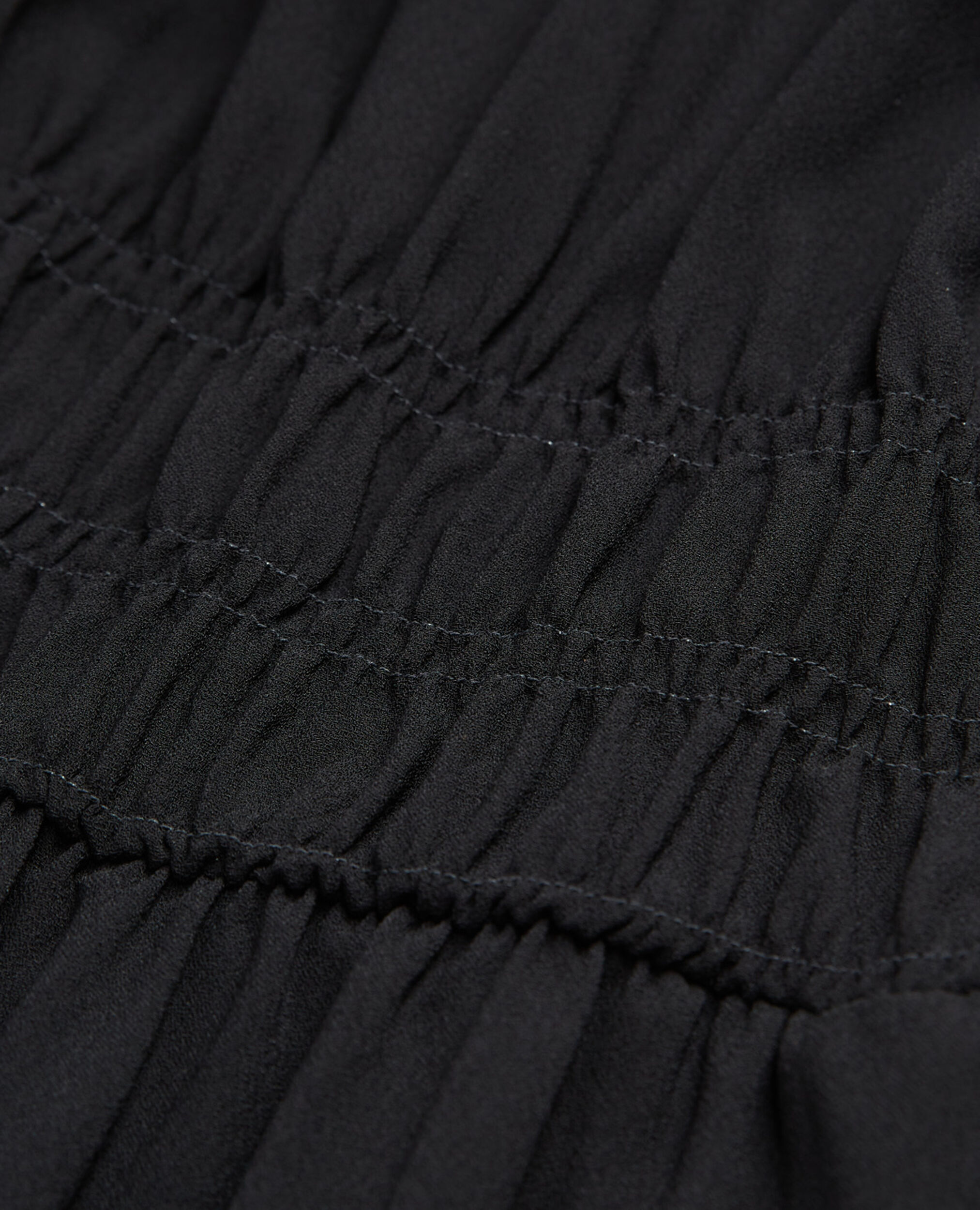 Long formal black dress with plunging-neck, BLACK, hi-res image number null
