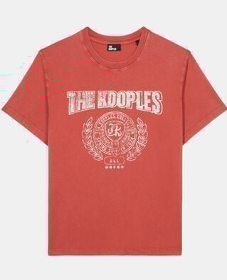 The Kooples FEMME RED BRIQUE t-shirt avec sérigraphie rouge