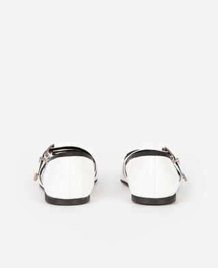 The Kooples DAMEN WHITE flache ballerinas aus weißem leder