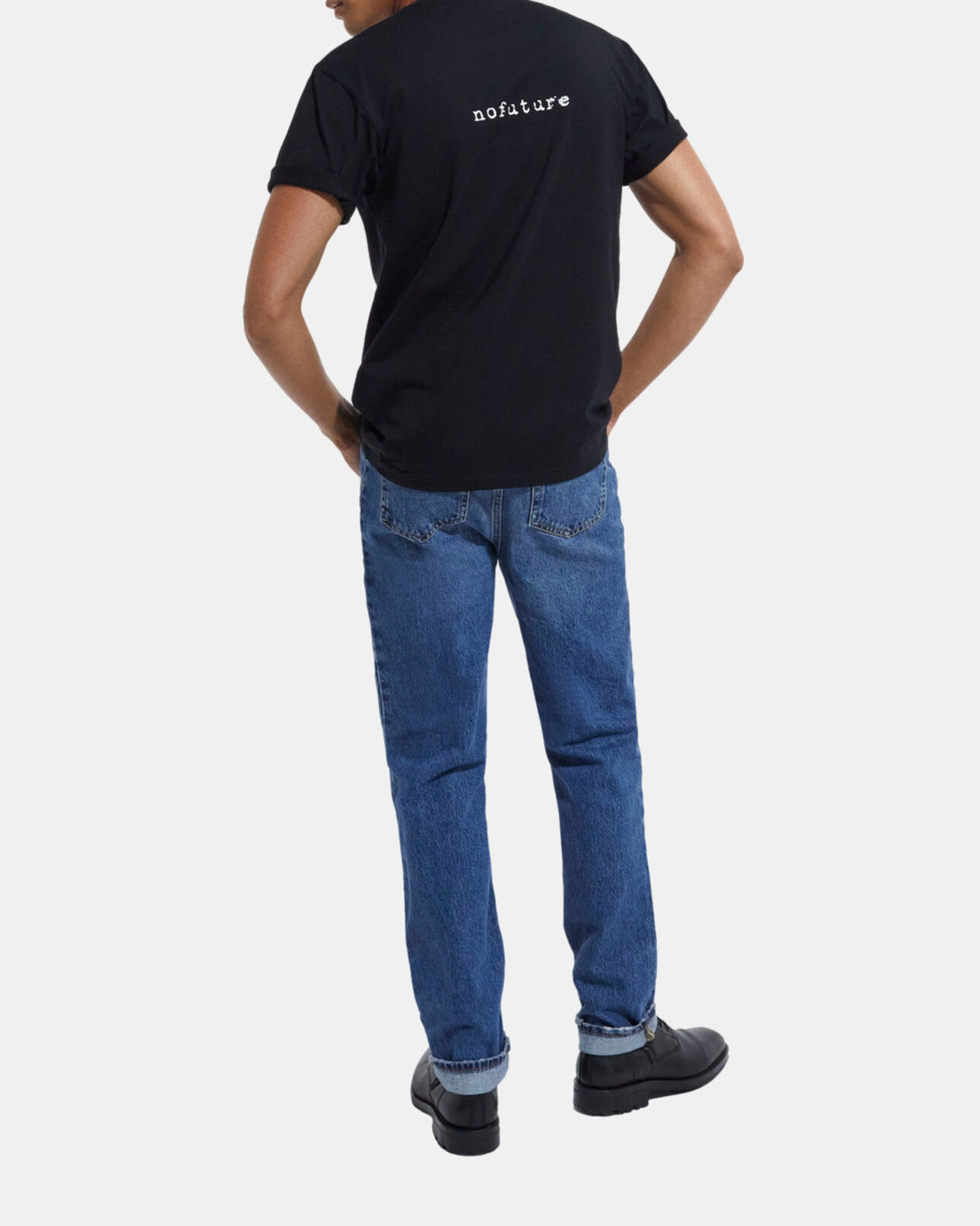 The Kooples MEN BLACK black #nokooplesnofuture logo t-shirt