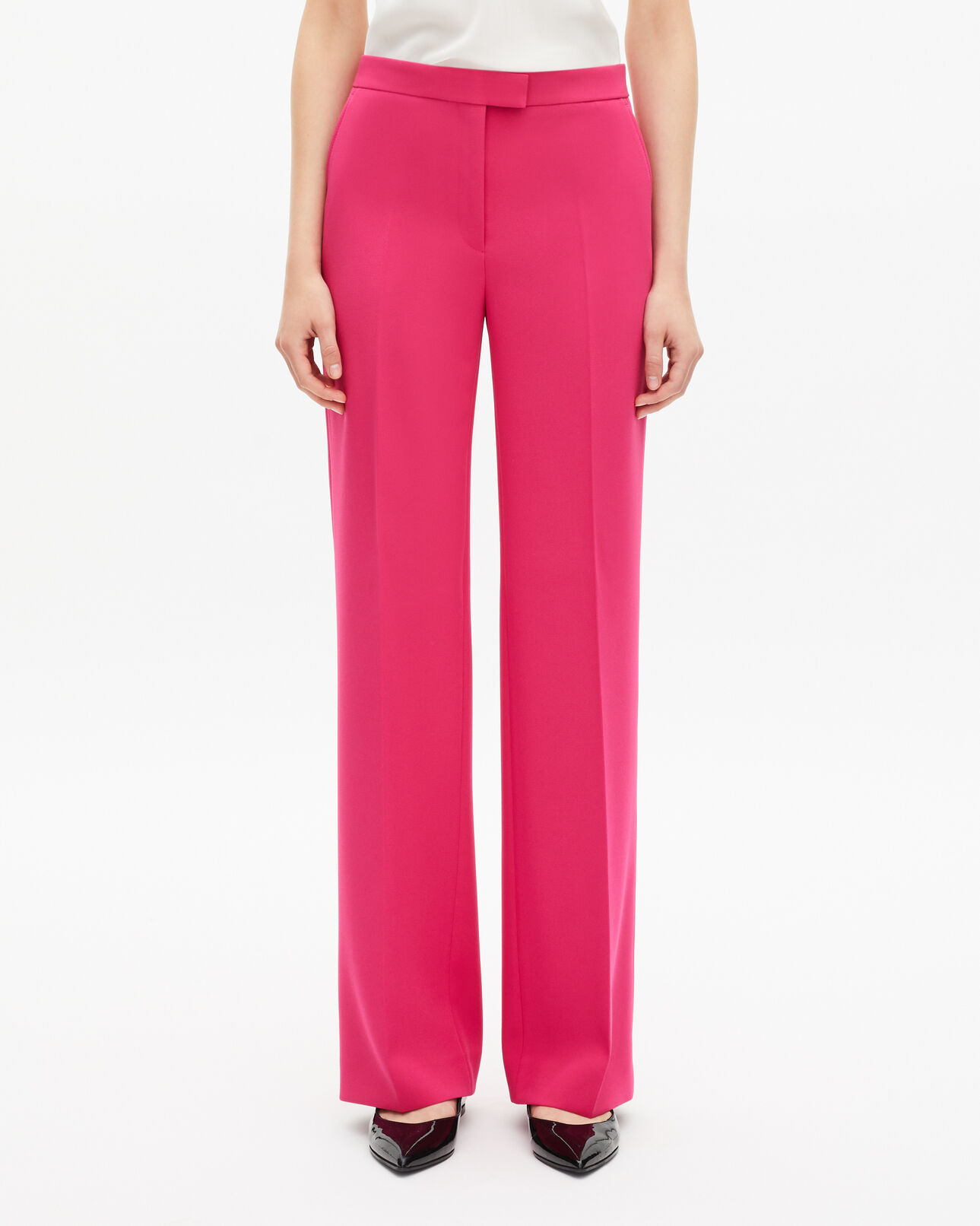 The Kooples WOMEN PINK pink crepe tailored pants