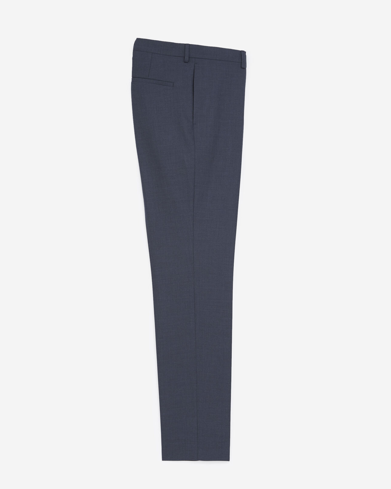 The Kooples MEN NAVY slate blue wool suit pants fit