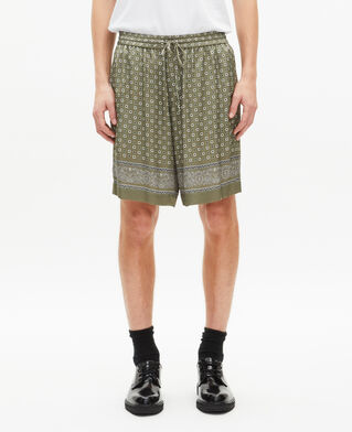 The Kooples HOMME FORET short imprim&eacute; bandana kaki