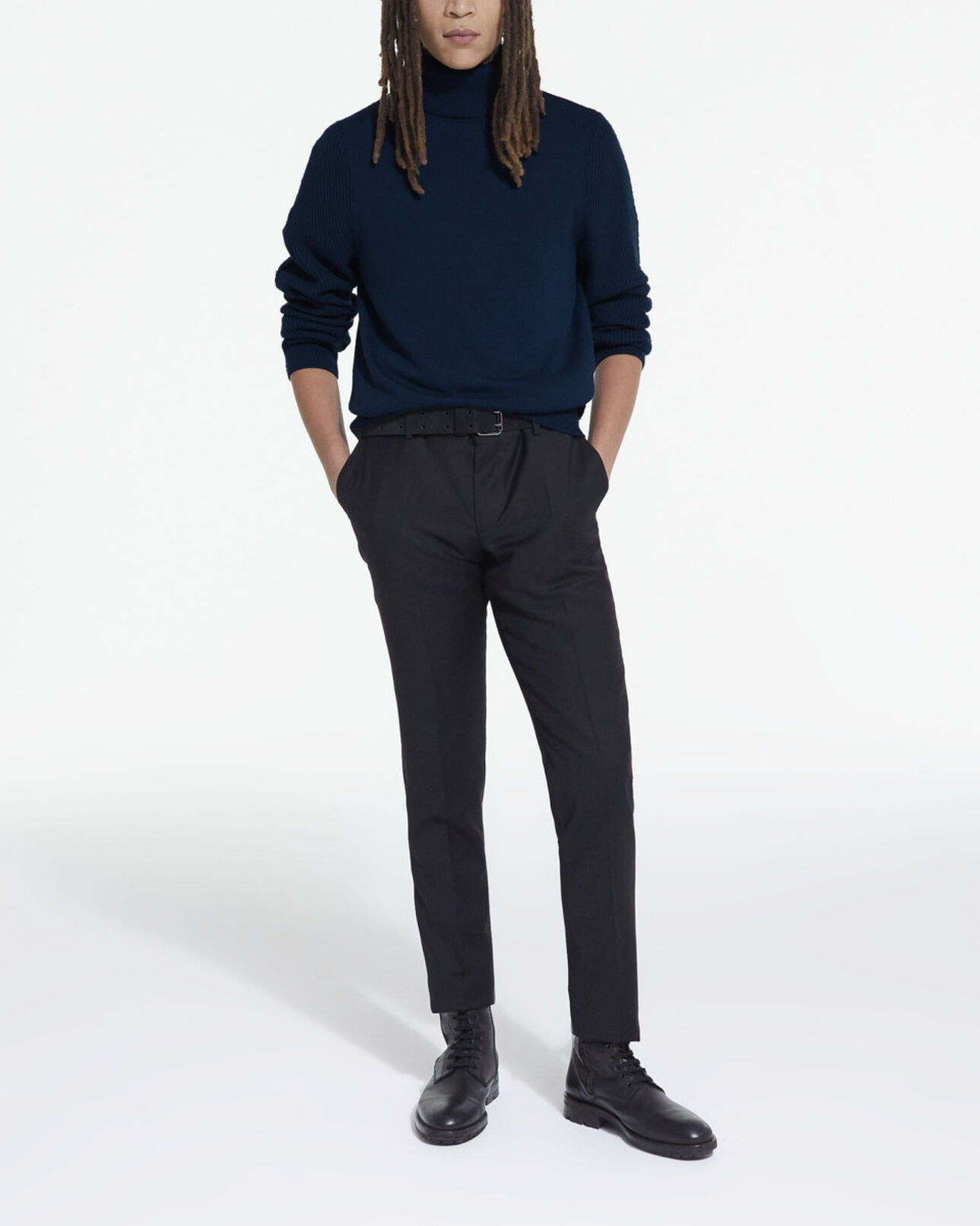 The Kooples MEN BLUE blue wool sweater