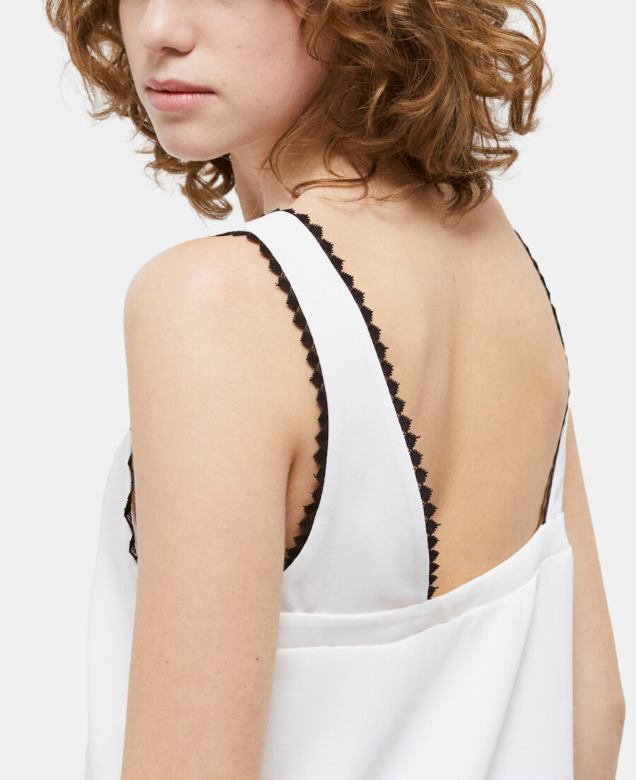 The Kooples DAMEN ECRU ecrufarbenes top