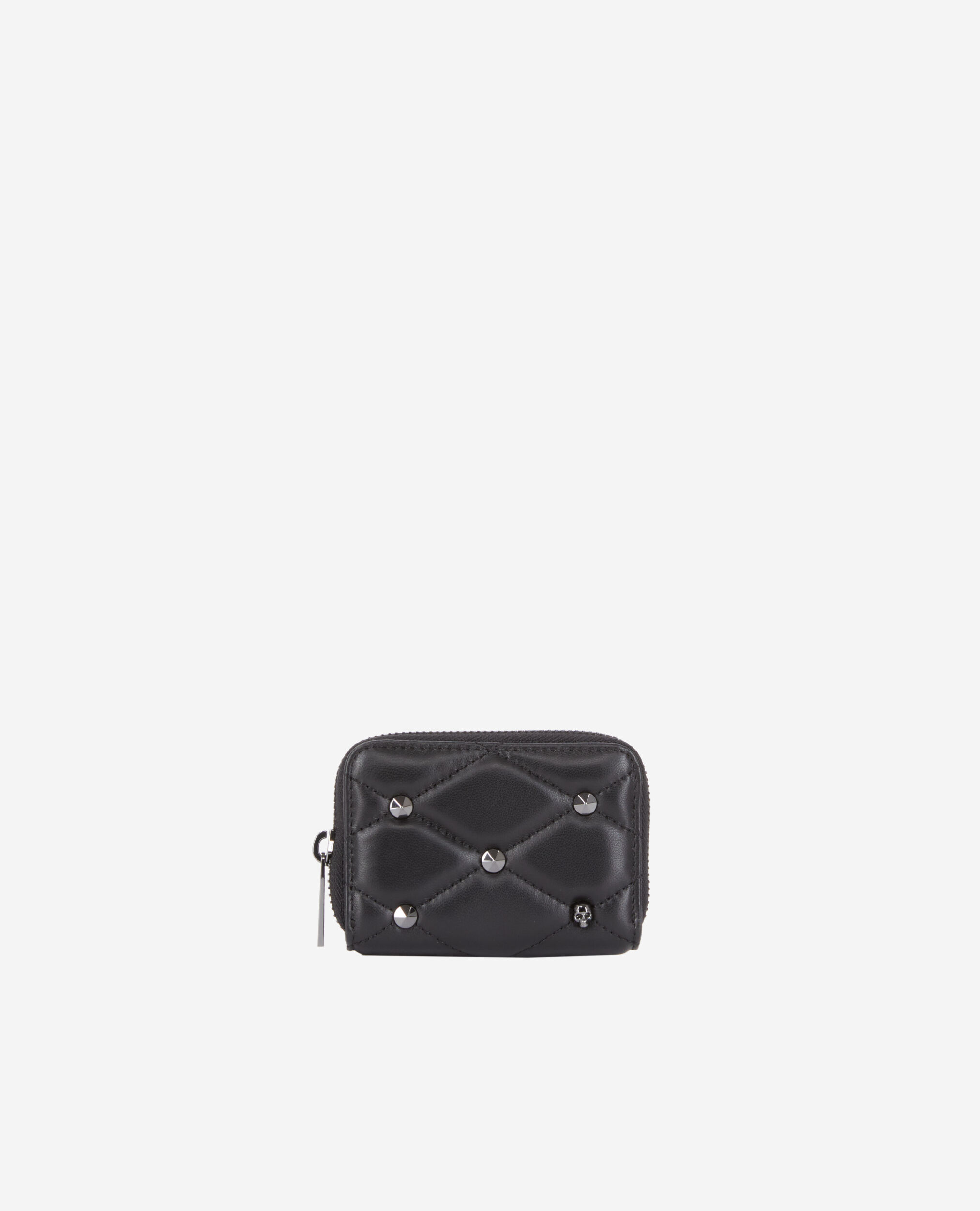 Black quilted leather purse hot sale