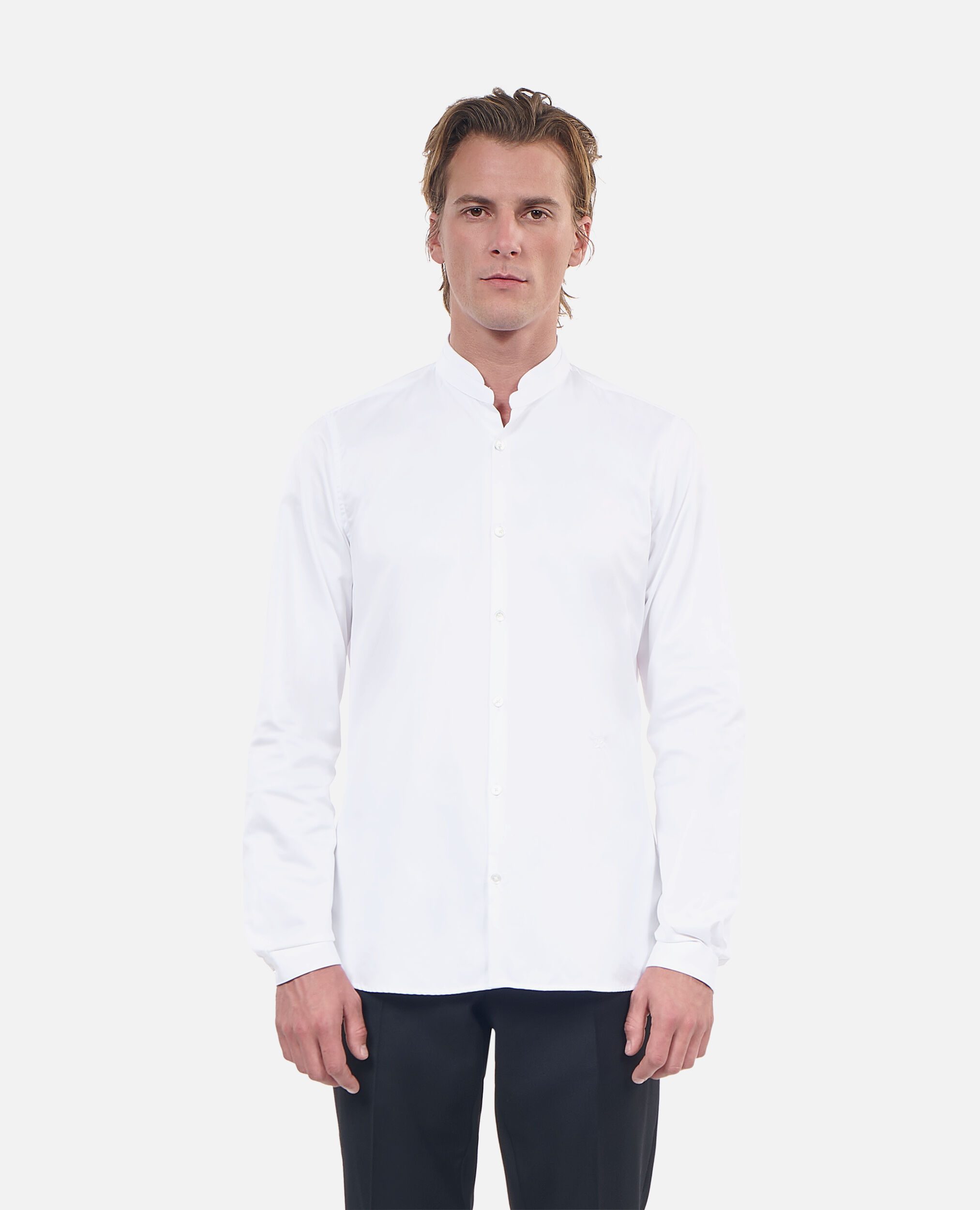 Chemise col officier blanche
