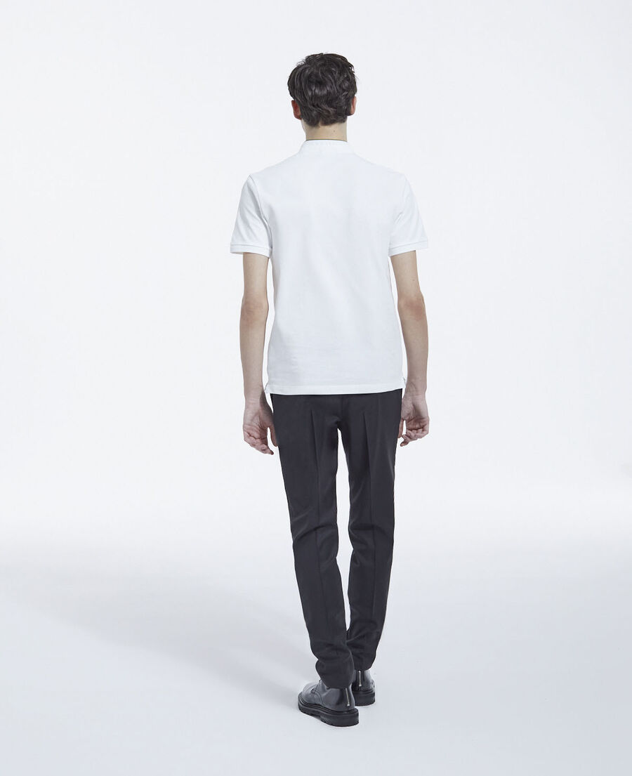 The Kooples H BLACK fitted black wool tuxedo pants