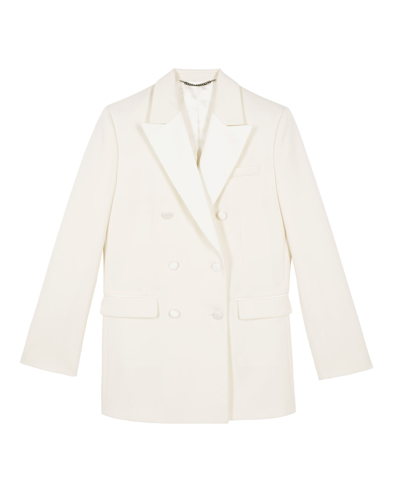 The Kooples DAMEN ECRU smokingjacke ecru