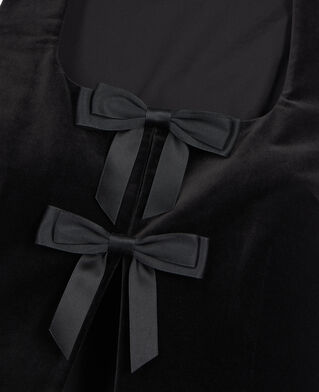 The Kooples WOMEN BLACK black velvet top 