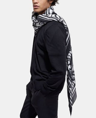The Kooples MIXTE ECRU foulard en cachemire imprimé