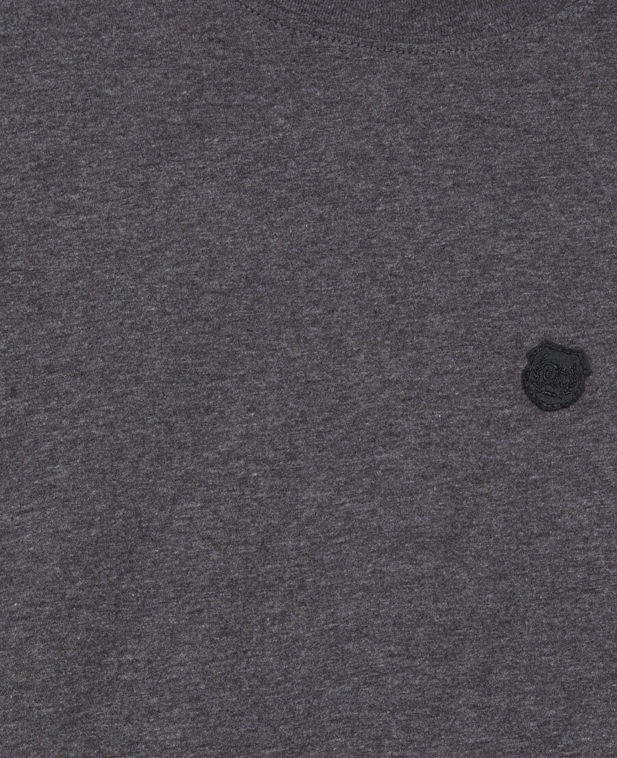 The Kooples H ANTHRACITE MELANGE grey long-sleeved t-shirt