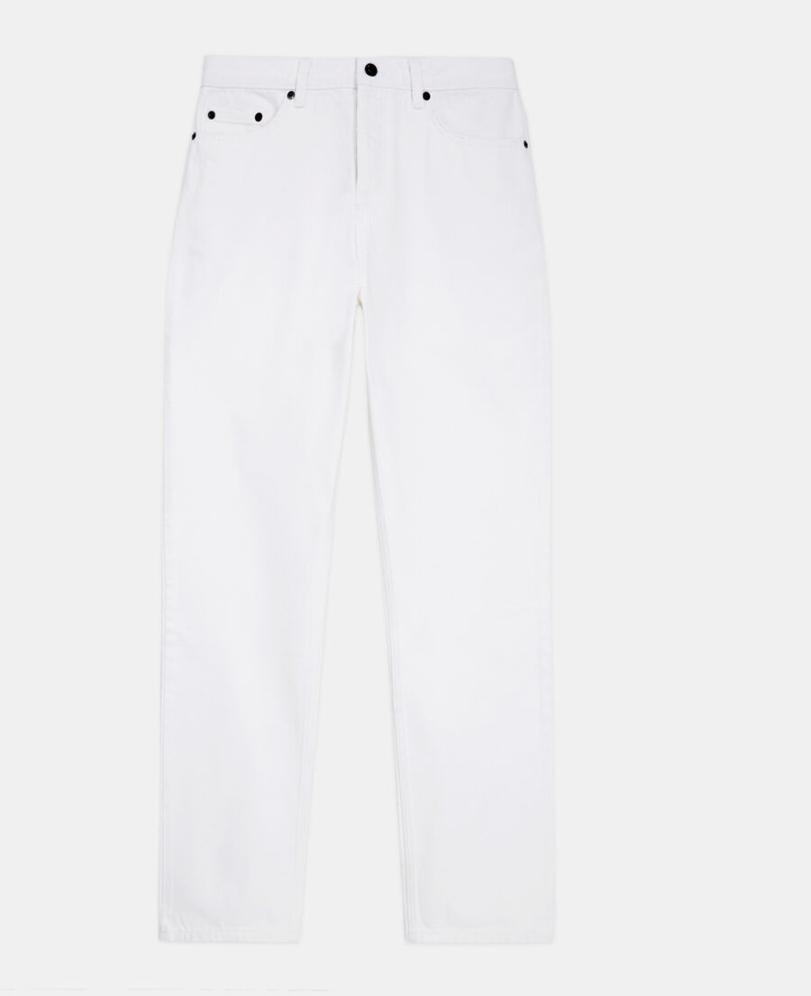 jean droit blanc