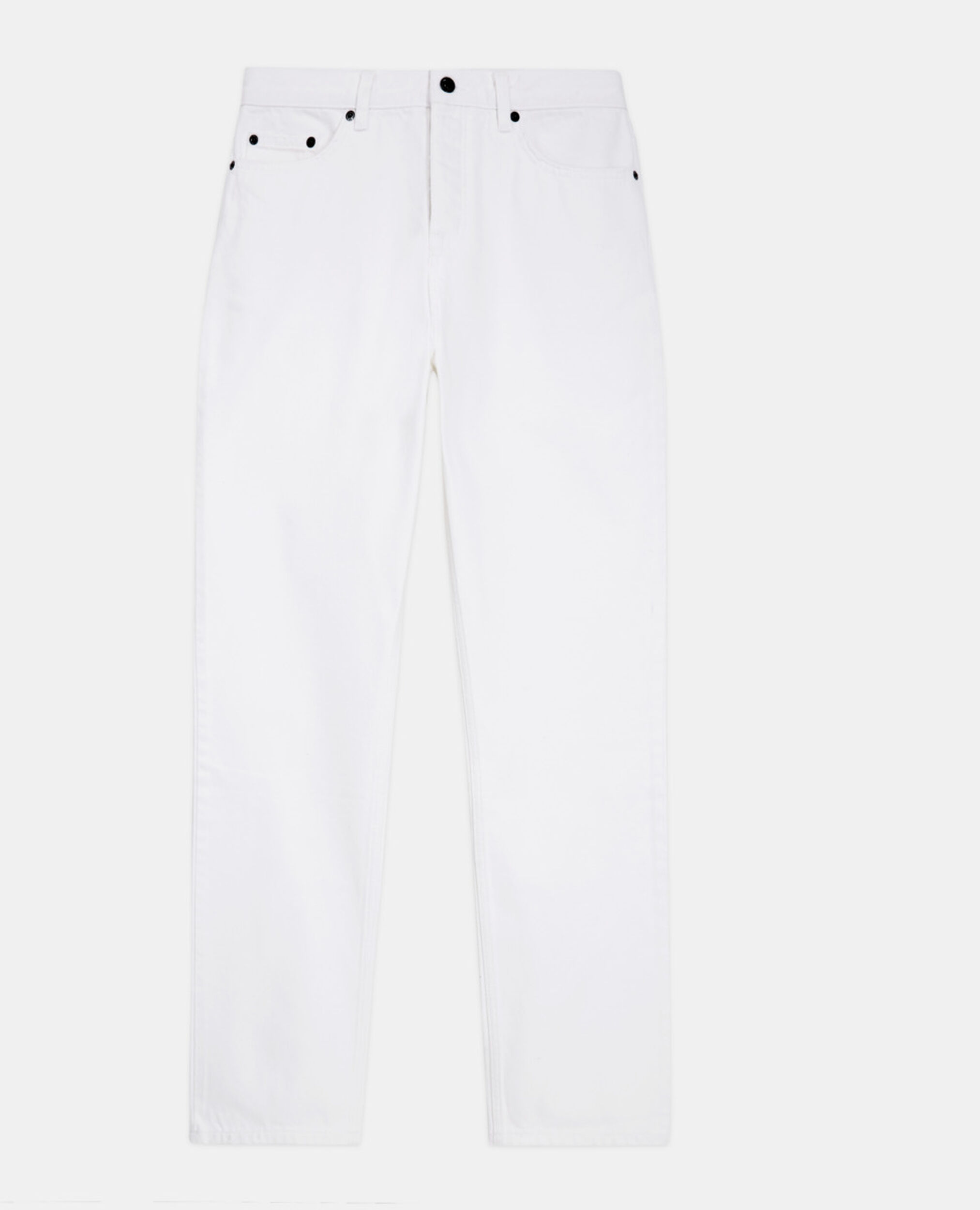 Jean droit blanc, WHITE, hi-res image number null