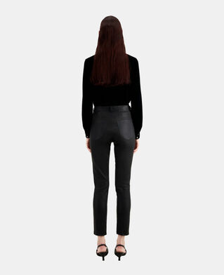 The Kooples F BLACK black leather skinny trousers