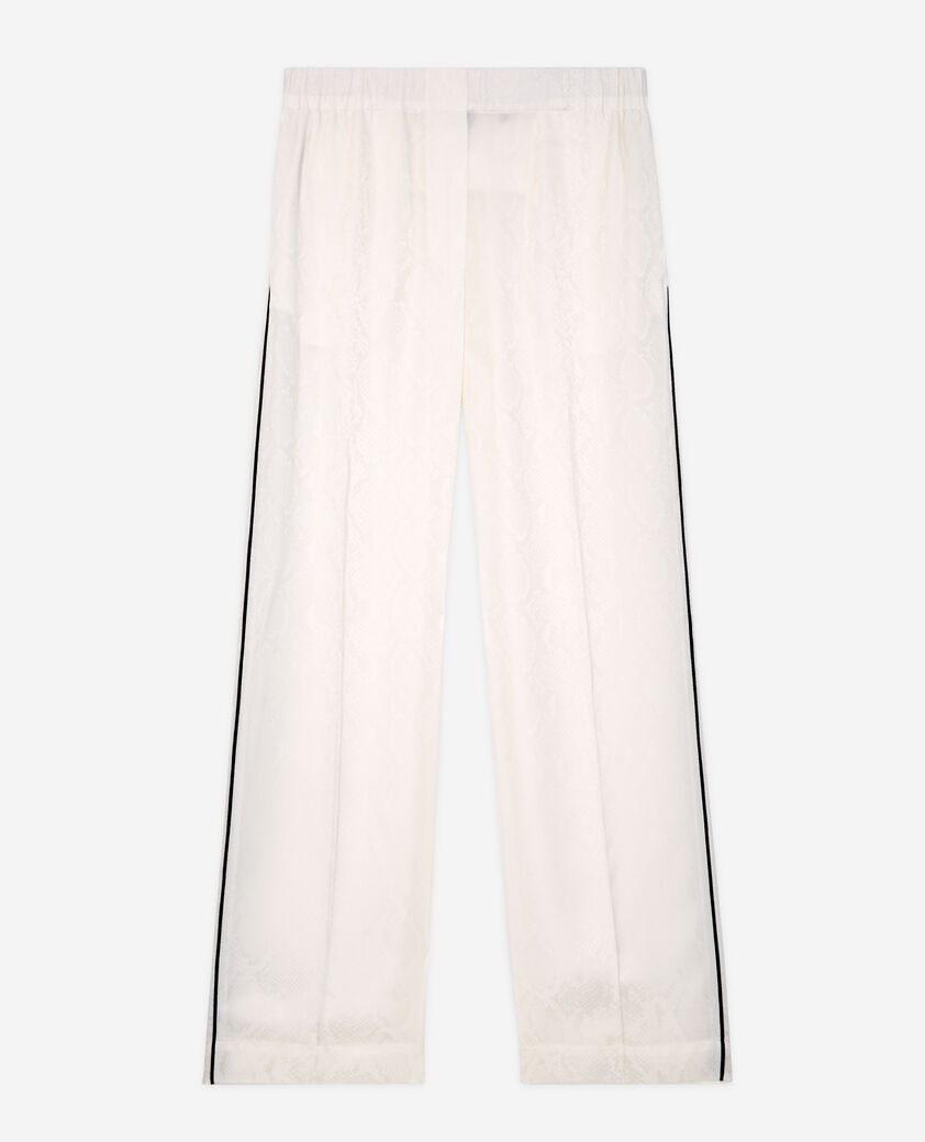 The Kooples MUJER WHITE pantalón pitón satén