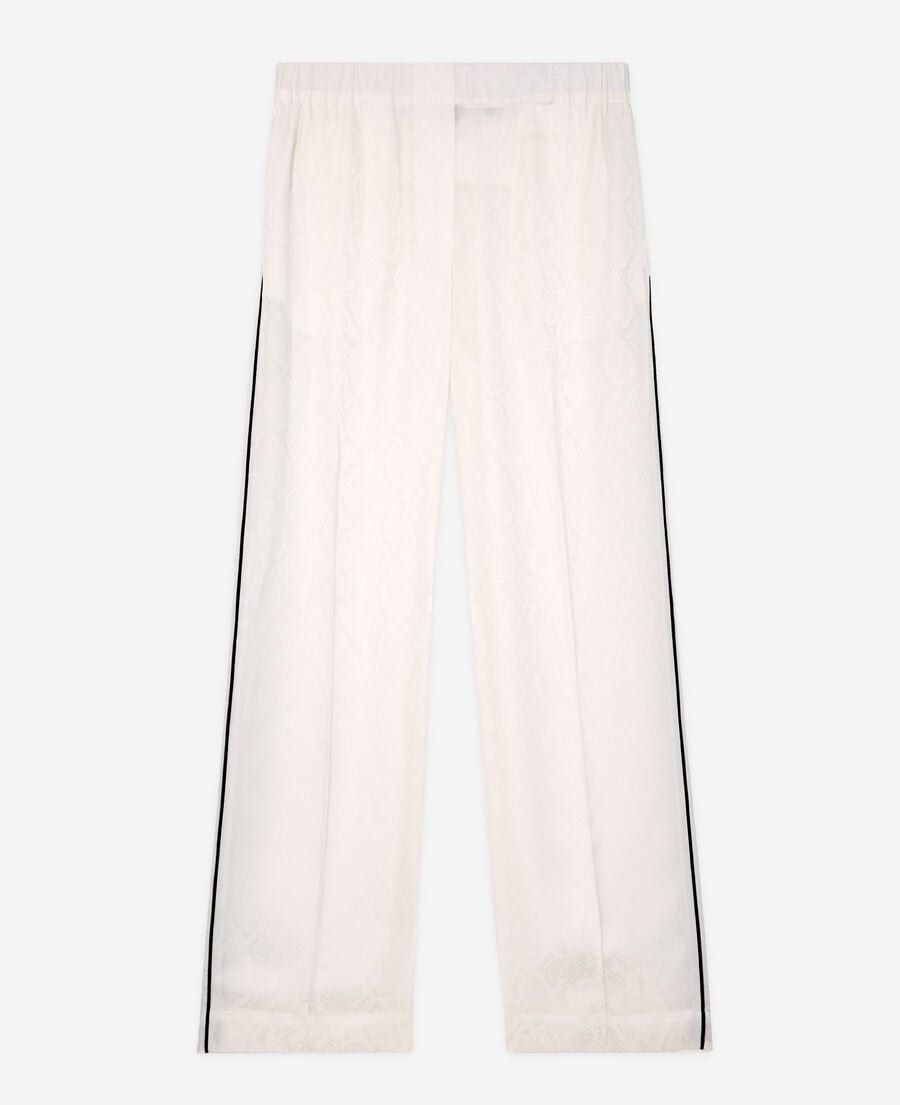 The Kooples MUJER WHITE pantalón pitón satén