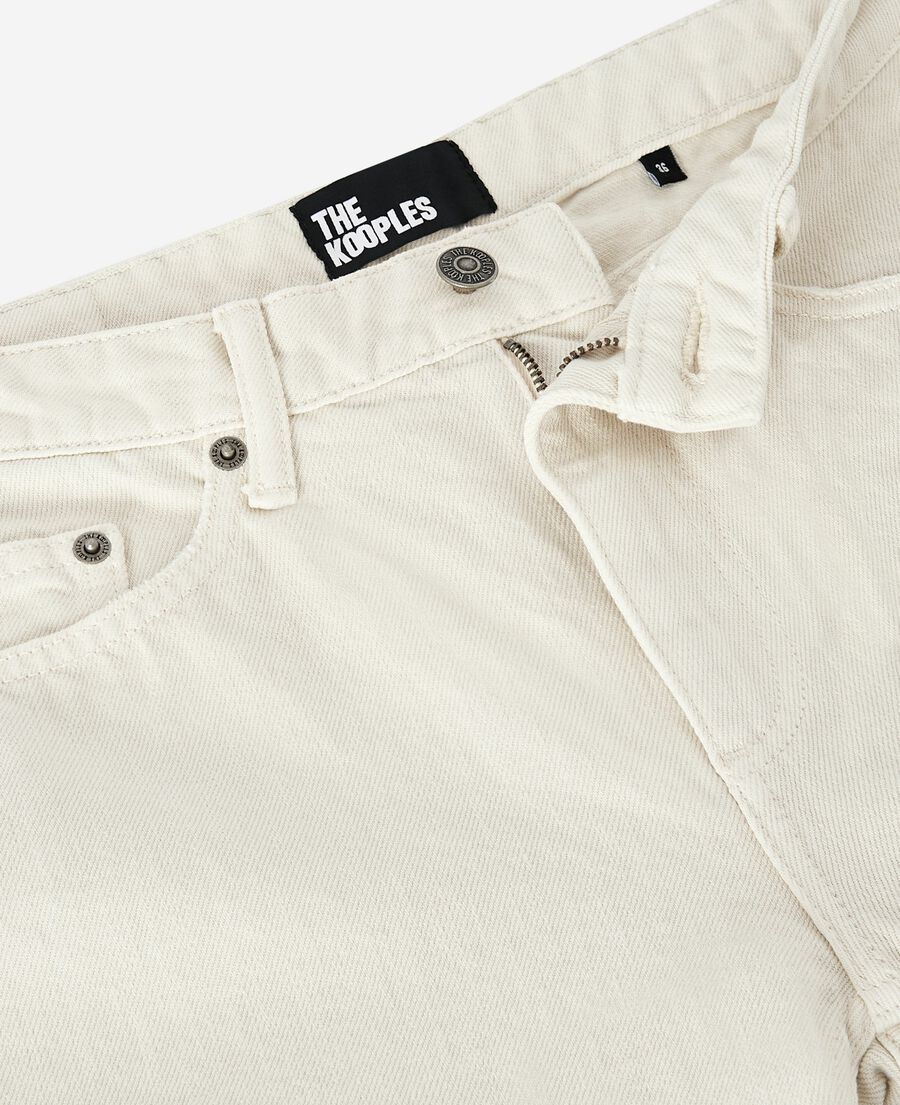 The Kooples F ECRU ecru straight jeans