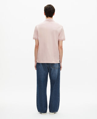 The Kooples HOMBRE LILA polo de piqué con cuello clásico rosa pálido