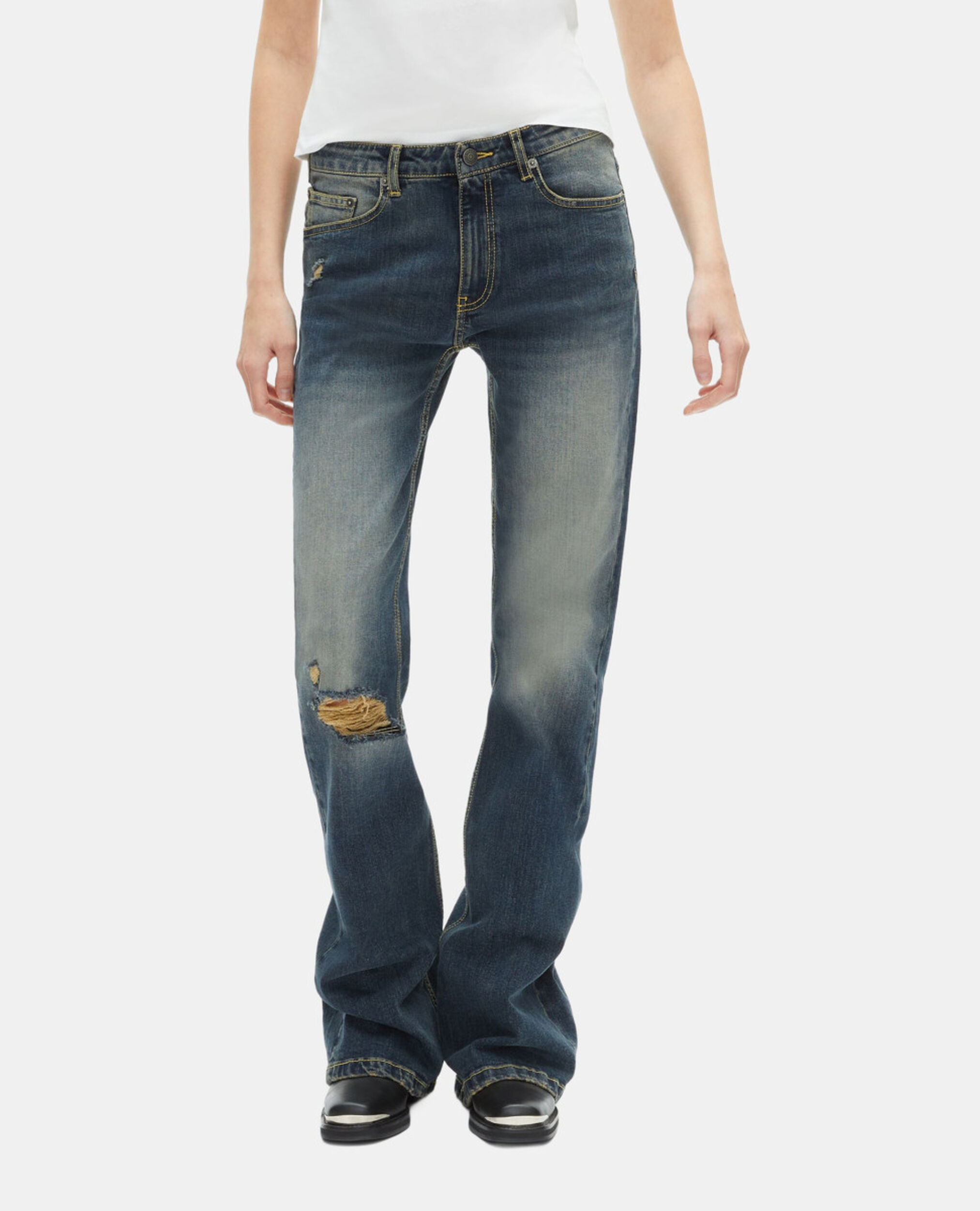 Blue flare jeans, USED, hi-res image number null