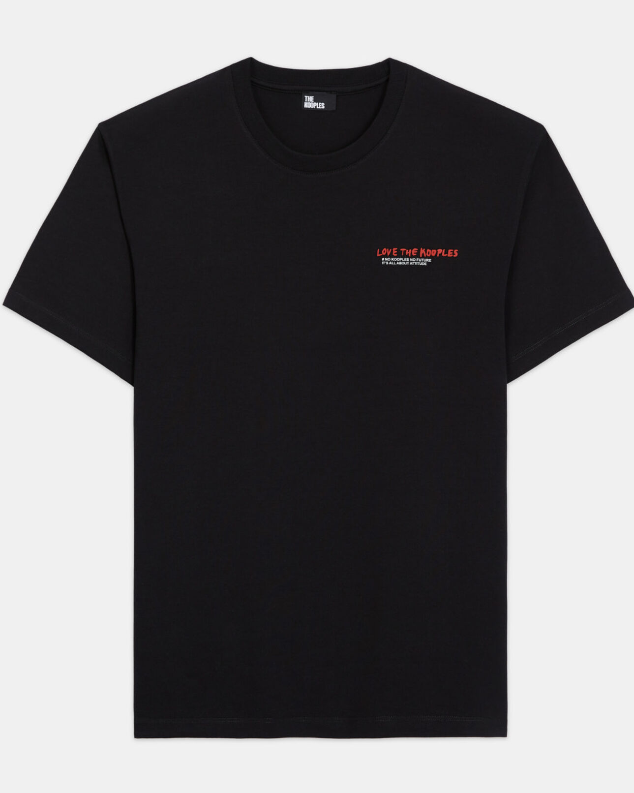 The Kooples HOMME BLACK t-shirt homme i love kooples noir