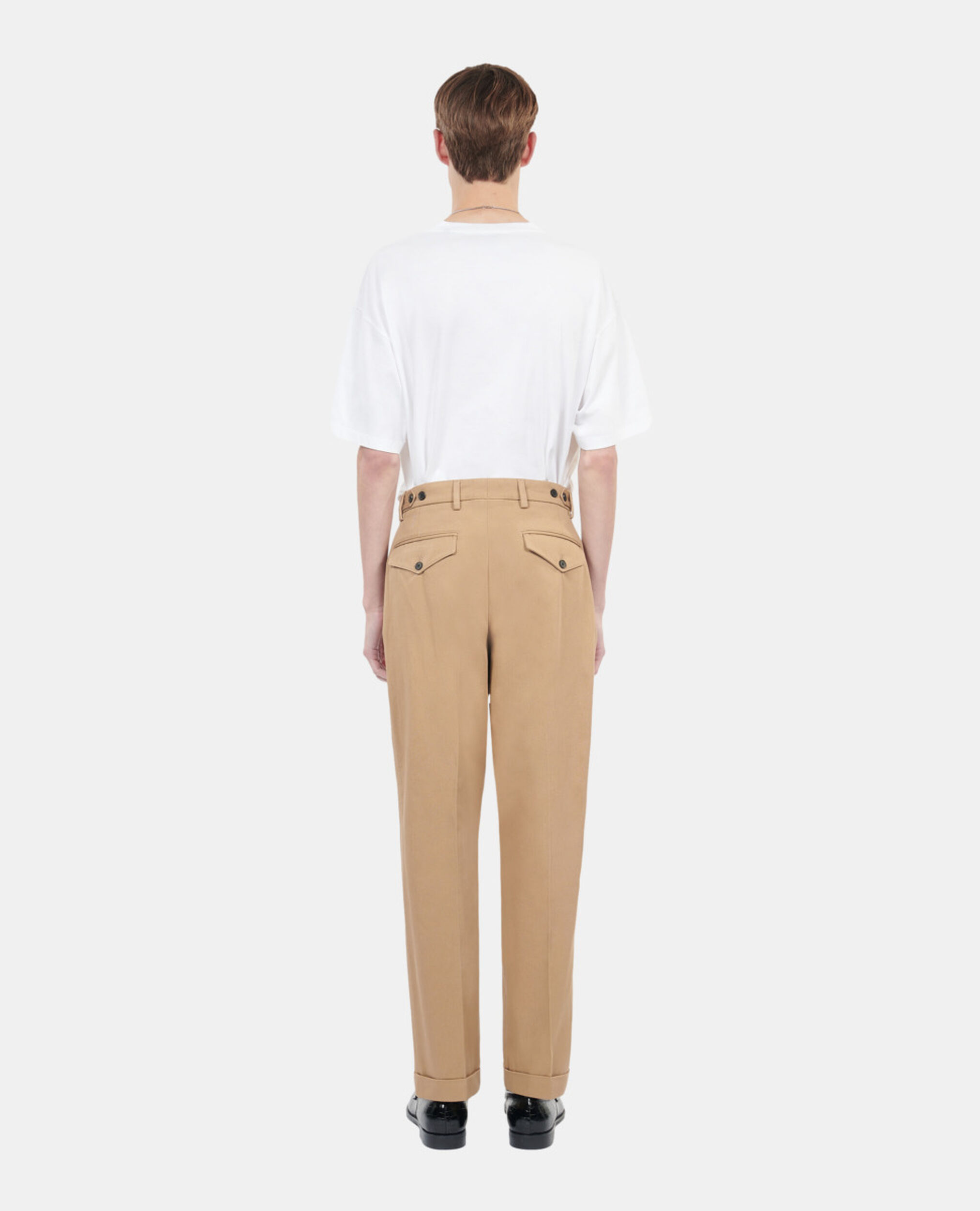 Camel cotton trousers, CAMEL, hi-res image number null
