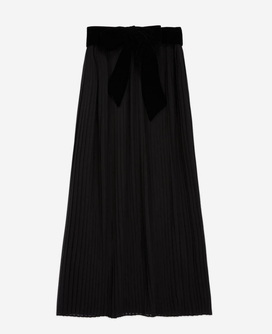 The Kooples WOMEN BLACK long black skirt