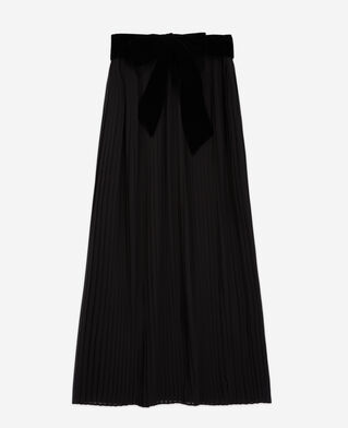 The Kooples WOMEN BLACK long black skirt
