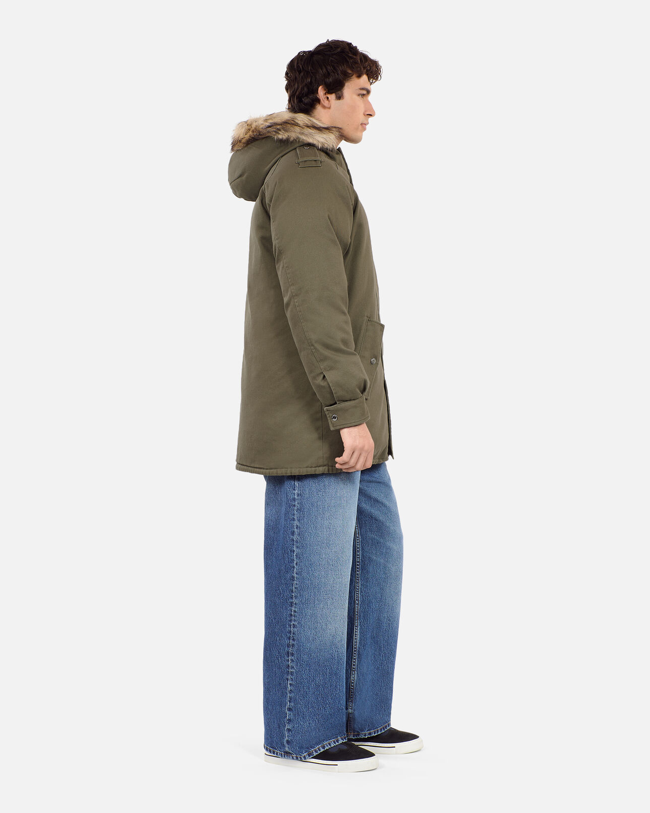The Kooples HOMBRE KAKI parka capucha caqui