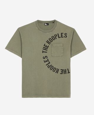 The Kooples HOMME KAKI t-shirt avec sérigraphie kaki