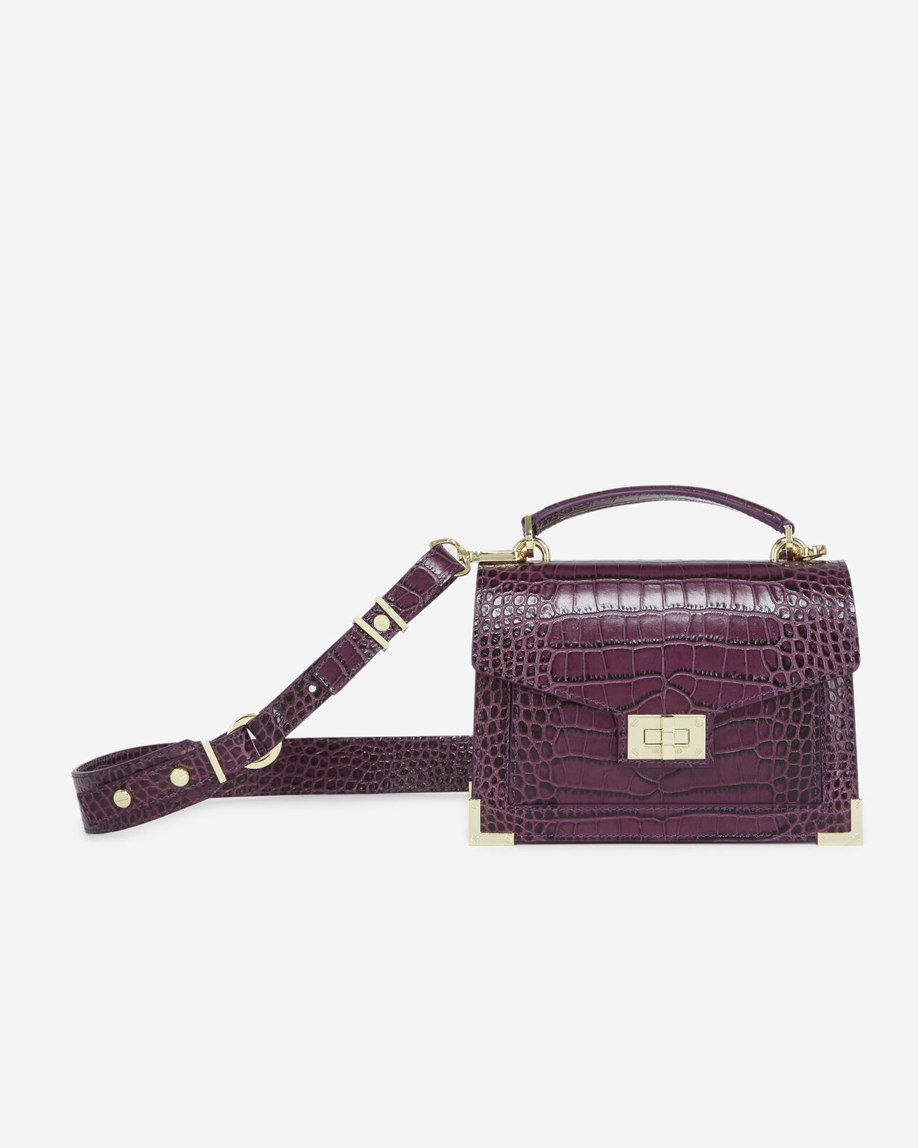 The Kooples FEMME PURPLE sac emily mini