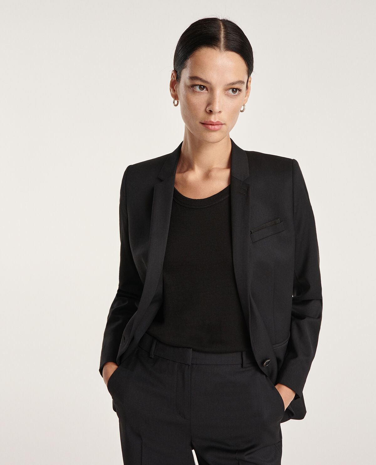 Veste noire habillée femme discount